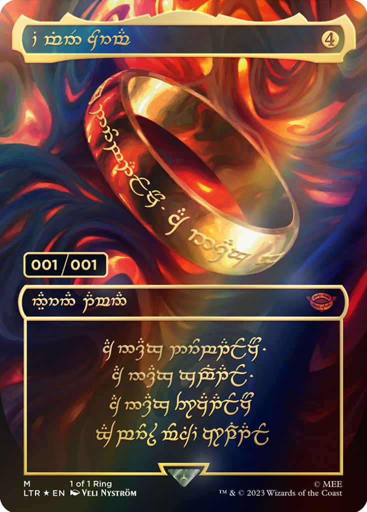 L'Anneau Unique de Magic Seigneur des Anneaux dans sa version unique au monde !