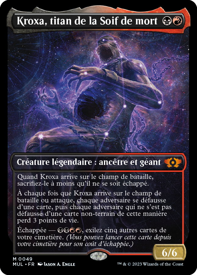 Kroxa, titan de la Soif de mort, version légendes du mutiverse dans L'invasion des machines