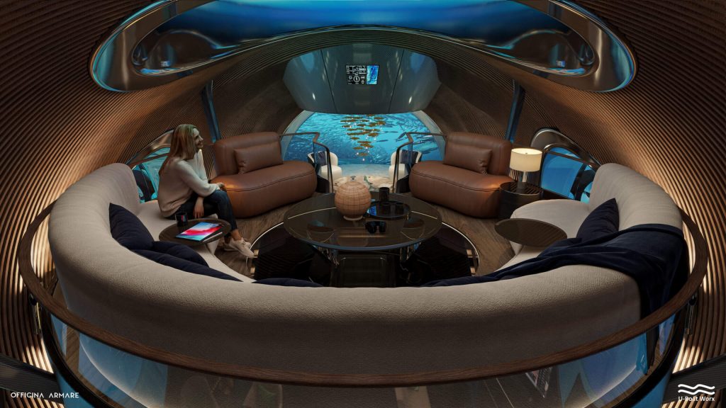 Un autre espace salon du Nautilus de U-Boat Worx