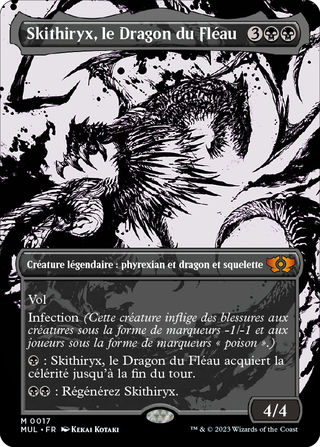 Skithiryx, le Dragon du Fléau, version légendes du mutiverse dans L'invasion des machines