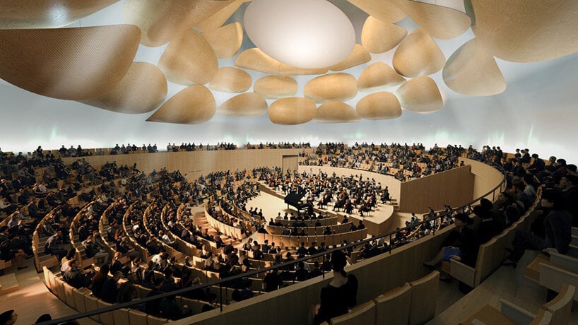 Une salle de spectacle immense du Grand Théâtre de Yichang.
