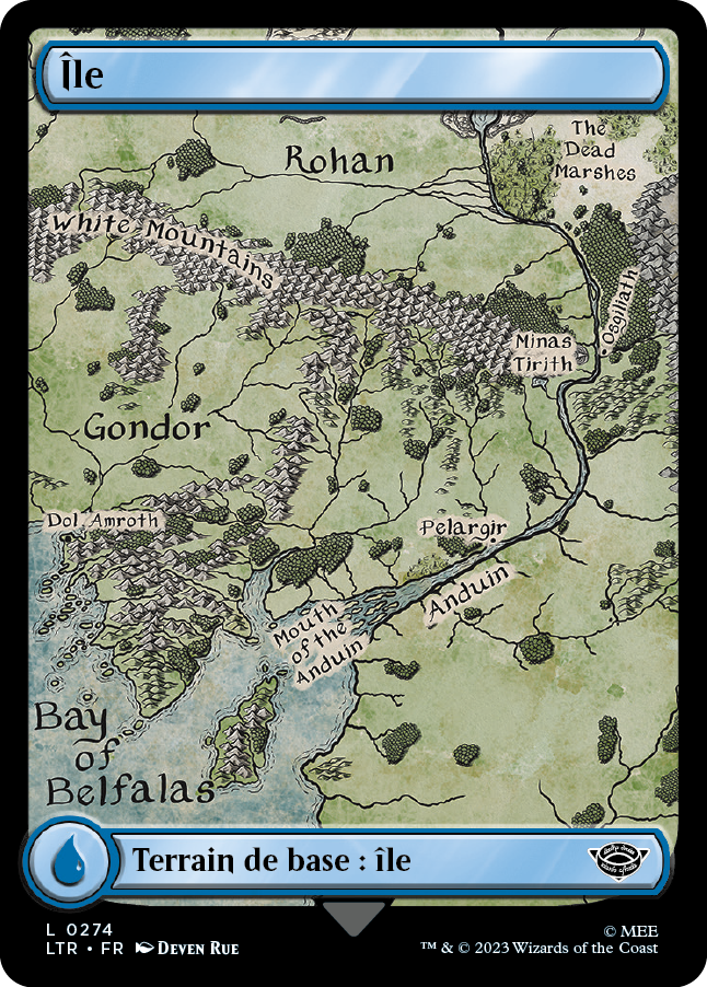 Carte Magic the Gathering, dans l'édition Seigneur des Anneaux de 2023.