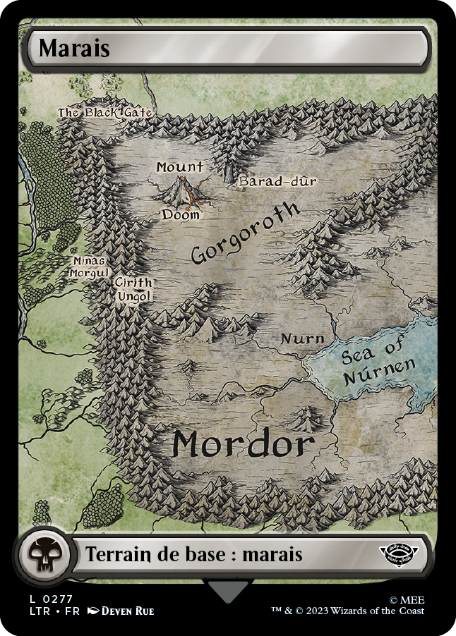 Carte Magic the Gathering, dans l'édition Seigneur des Anneaux de 2023.