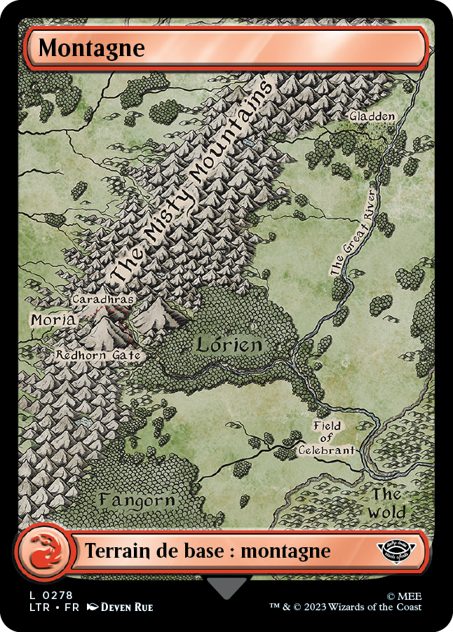 Carte Magic the Gathering, dans l'édition Seigneur des Anneaux de 2023.