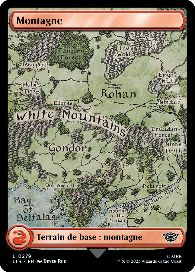 Carte Magic the Gathering, dans l'édition Seigneur des Anneaux de 2023.