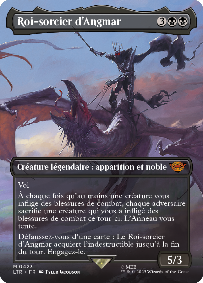 Carte Magic the Gathering de roi-sorcier, dans l'édition Seigneur des Anneaux de 2023.