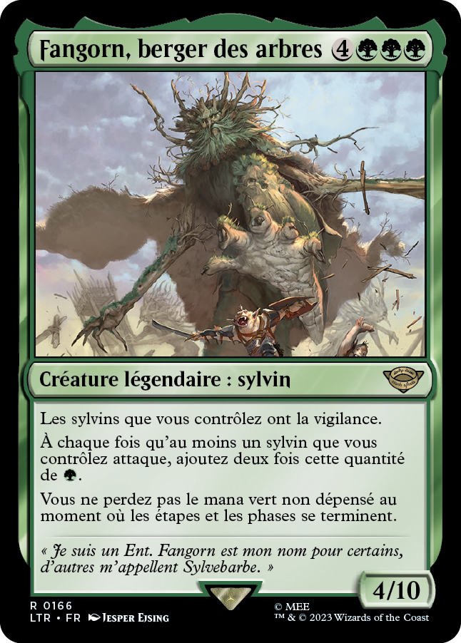Carte Magic the Gathering Frangorn, dans l'édition Seigneur des Anneaux de 2023.