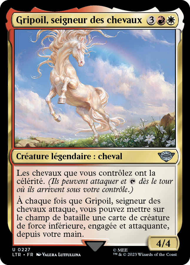 Carte Magic the Gathering Gripoil, dans l'édition Seigneur des Anneaux de 2023.
