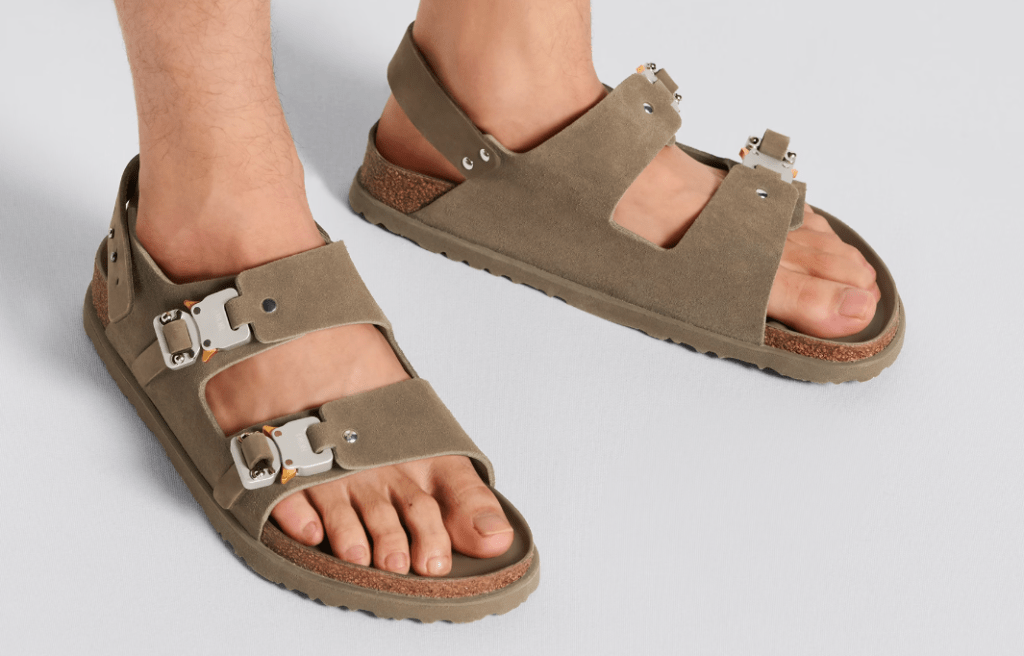 sandales Milano DIOR by BIRKENSTOCK kaki portée