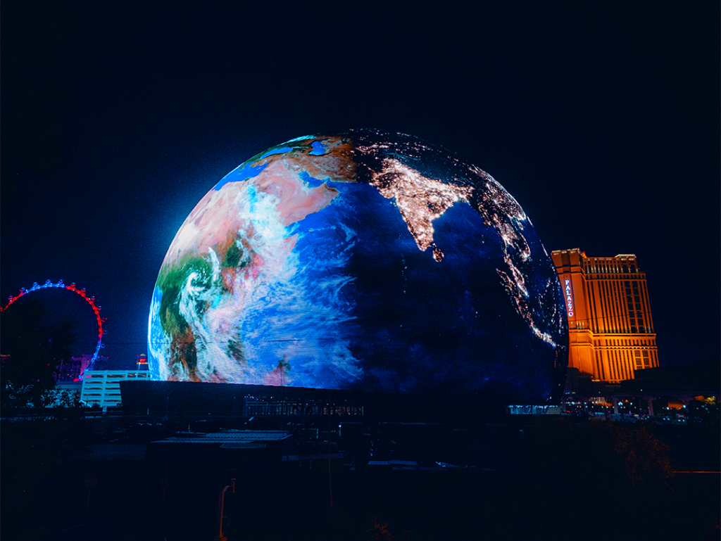 La sphère géante de Las Vegas