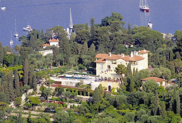 Le Domaine Maryland vue depuis le ciel, sur la presqu'île de Saint-Jean-Cap-Ferrat