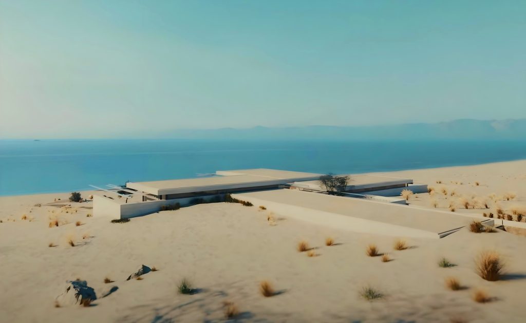 L'une des villa d'Epicon, en bord de mer.