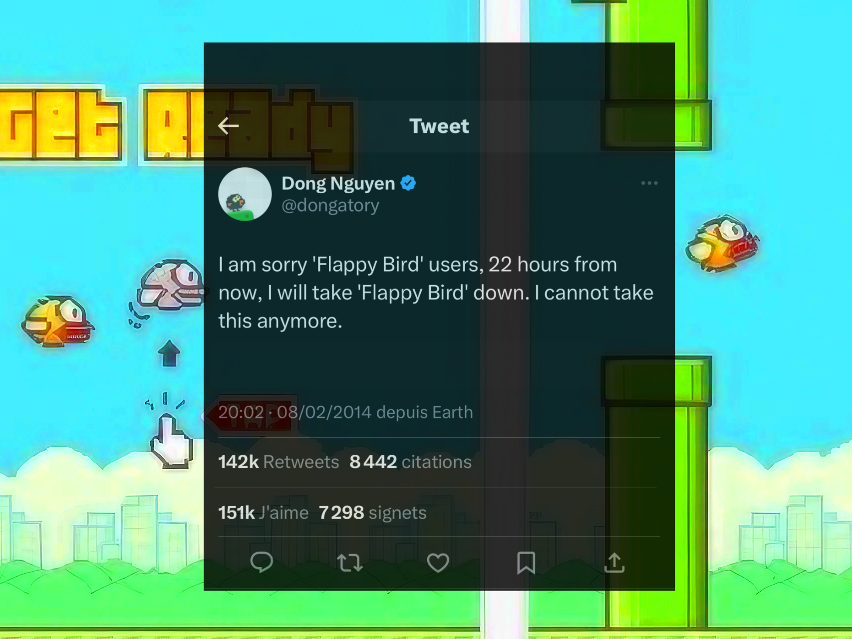 Il y a 10 ans disparaissait le mythique Flappy Bird