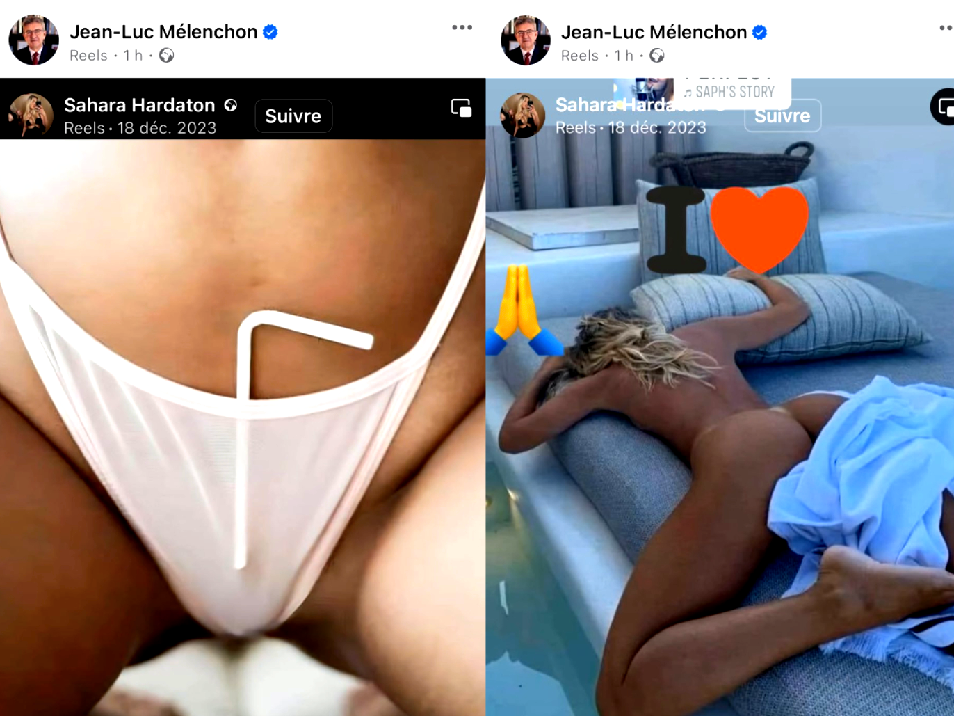 Les partages « Olé Olé » de Jean-Luc Mélenchon sur Facebook
