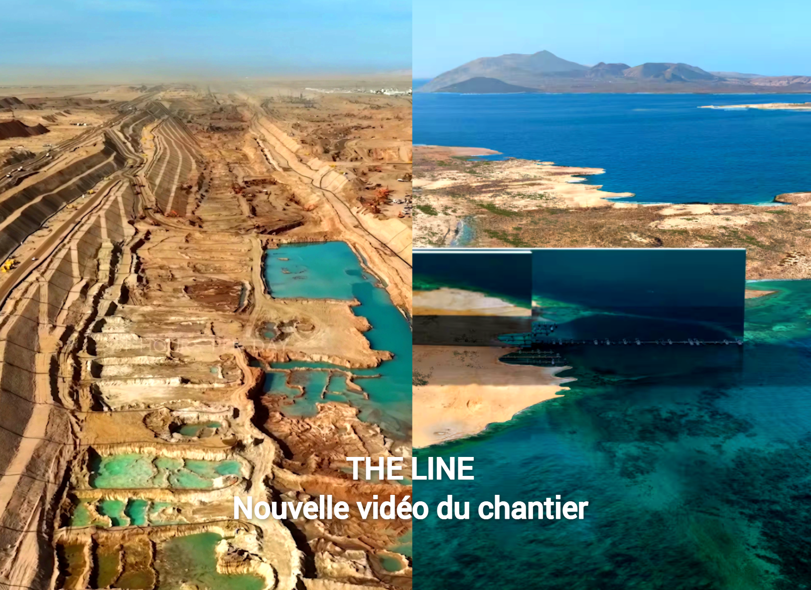 The Line : Une nouvelle vidéo dévoile un gigantesque chantier
