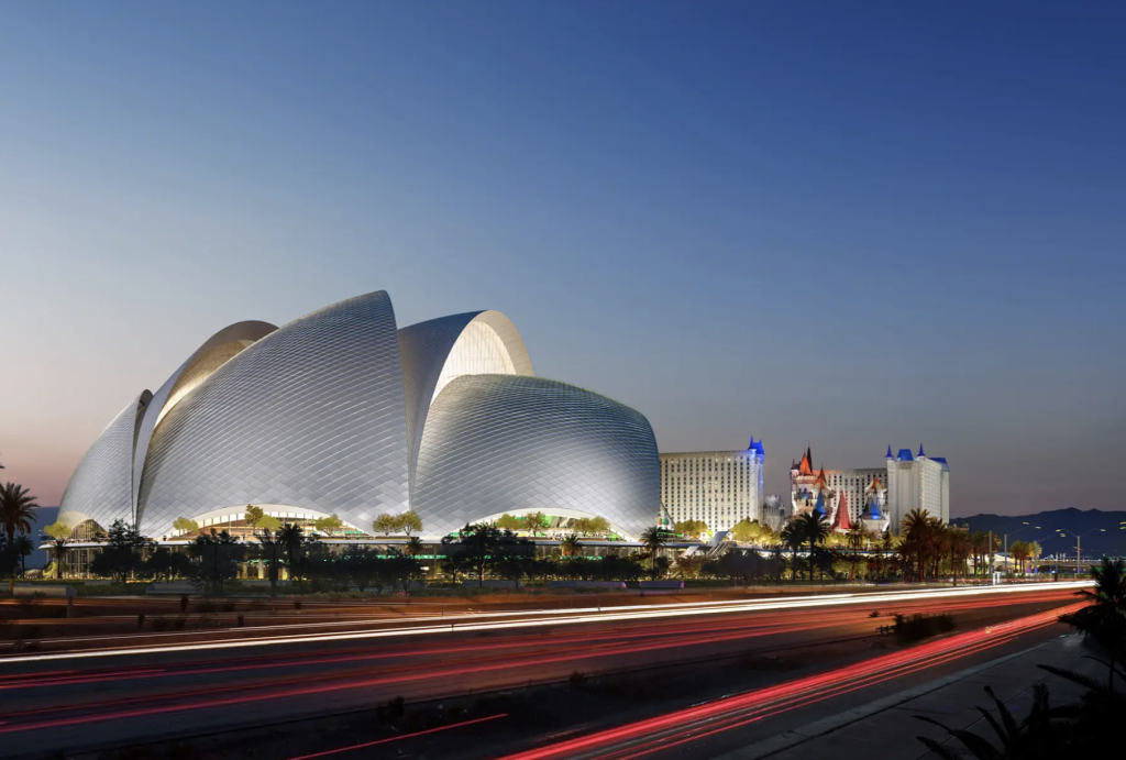 Le futur stade de baseball de Las Vegas imaginé par Bjarke Ingels Group.
