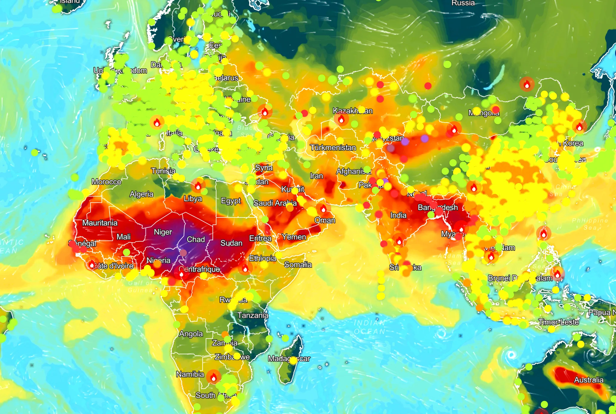 Classement : Les pays et les capitales les plus pollués et les moins pollués du monde