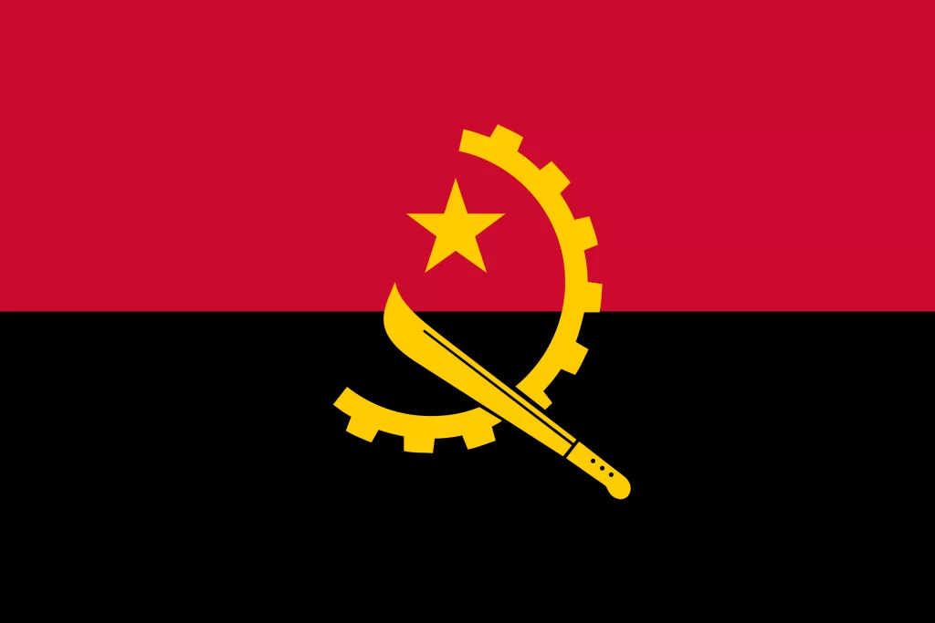 Le drapeau de l'Angola