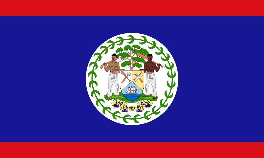 Le drapeau du Belize