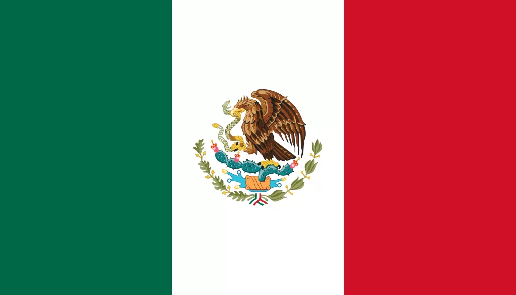 Le drapeau du Mexique