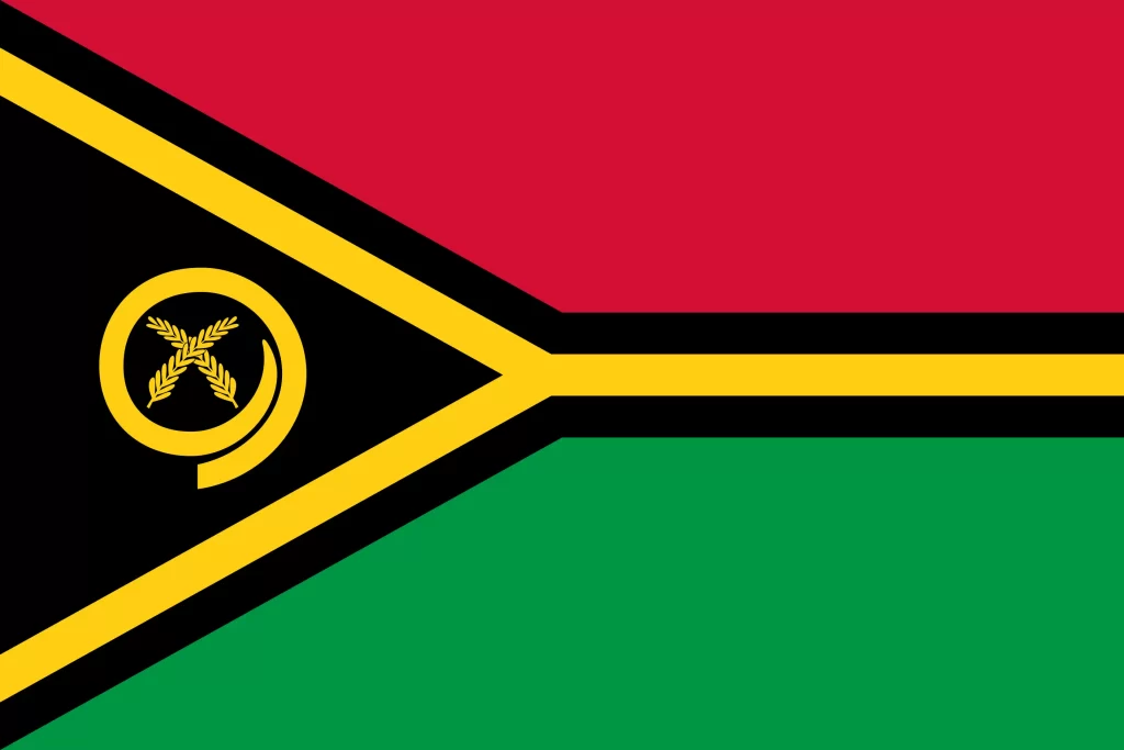 Le drapeau du Vanuatu