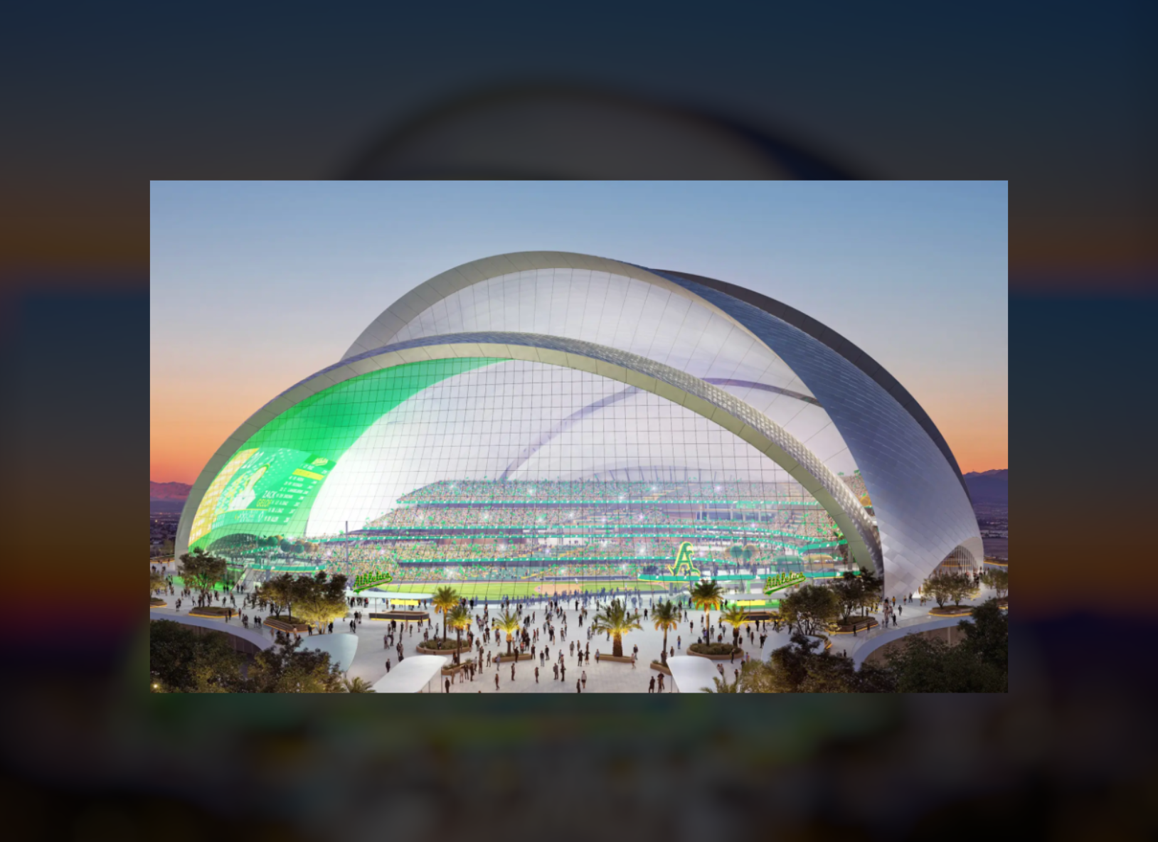 Le futur stade de baseball de Las Vegas imaginé par Bjarke Ingels Group