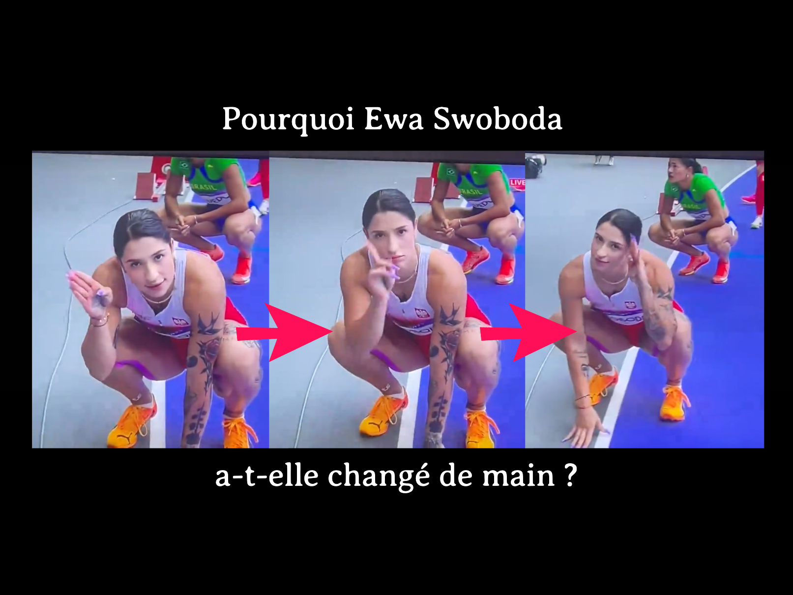 Voici pourquoi Ewa Swoboda a changé de main pour saluer
